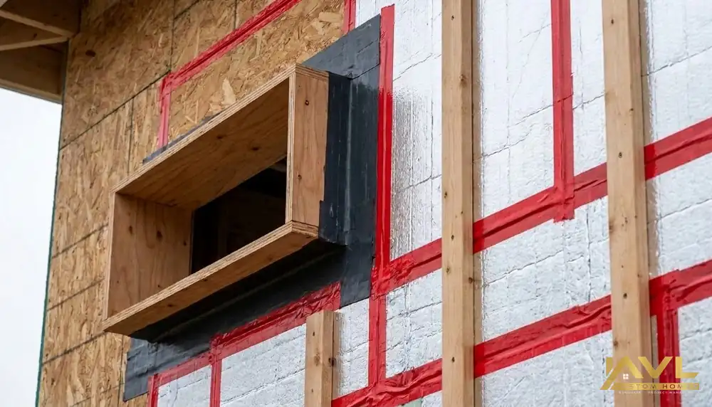 Continuous exterior insulation and high-performance window bucks on a King City custom home