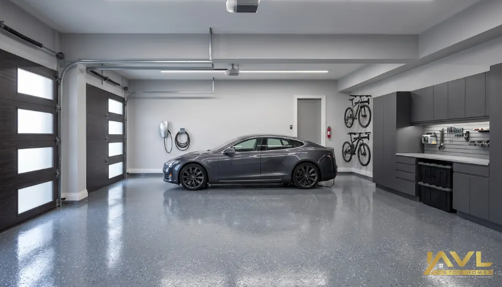 EV-ready garage and electrical infrastructure in a King City custom detached home