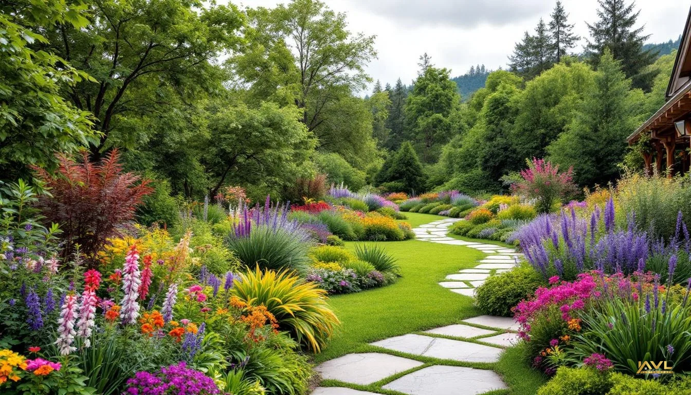 Native plant garden bed in Markham