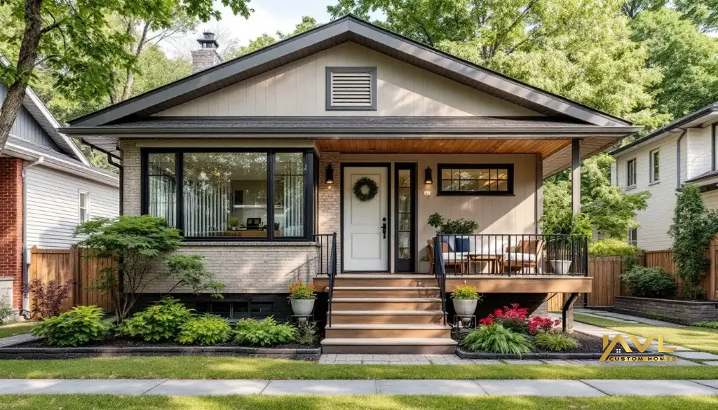 Raised bungalow floor structure in North York prepared for a master ensuite addition