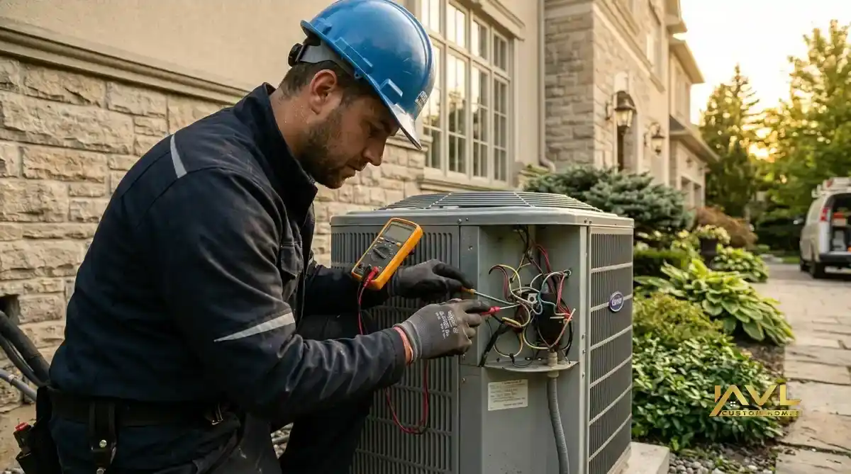 Proactive thermal diagnostic inspection of a Vaughan custom home by AVL Custom Homes